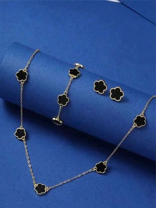 Four Leaf Clover Jewellery Set
