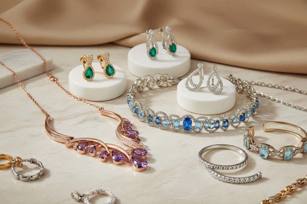 give me pic for column of jewellery